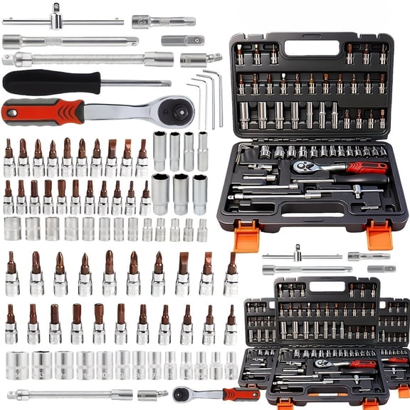 Professional 52/899 Pcs Tool Set, Multi-Functional Portable Toolbox, All-in-One Hand Tools for Home and Car Repair, Ideal Gift for DIY Enthusiasts and Mechanics