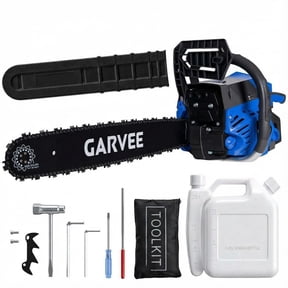 Professional 58cc Gas Chainsaw - 20 Inch Bar, 2-Stroke Engine, Quick Start, Chain Brake, Anti-Vibration, Ergonomic Non-Slip Handle, Dual Fuel Tanks - For Tree & Wood Cutting, Land Clearing