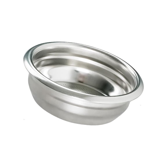 Professional 58mm Coffee Portafilter Basket Two Layer Pressurized Plan 2 Servings Simultaneous Brewing Rustless