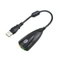 thumbnail image 1 of Professional 5HV2 USB External Sound Card for Laptop PC Wide Compatibility Quality USB External Sound Card 20cm Cable, 1 of 10