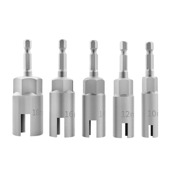 Professional 5Piece Butterfly Nut Socket Set With Rapid Size Identification System Suitable For Hand Tool Efficient Work