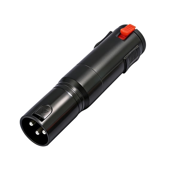 Professional 6.35mm Female To 3Pin XLR Male Locking Auditory Adapter For Microphones And Amplifiers