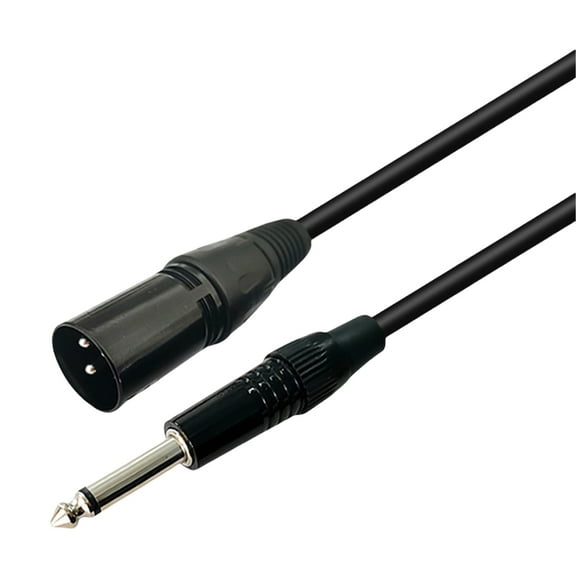 Professional 6.35mm to XLRR Male Interconnects Cable 1/4Inch to XLRR Male Cable for Studio and Live Sound Audios Setups
