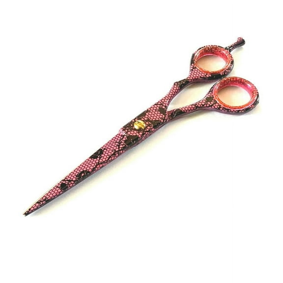 Professional 6 Barber Scissors Shears Hair Cutting Trimming PINK