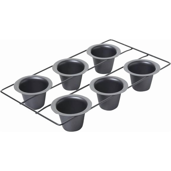 Professional 6-Cup Popover Pan with Armor-Glide Coating