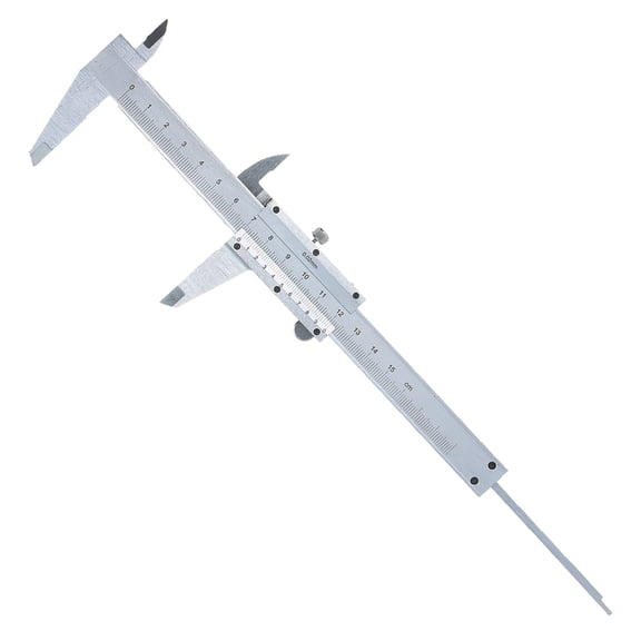 Professional 6-Inch Stainless Steel Vernier Caliper - Precise 0-150mm Measuring Gauge Tool for Inside, Outside, Depth, and Step Measurements