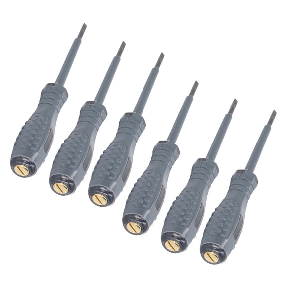 Professional 6 Pcs Voltage Tester LED Color Light High Brightness Non Contact Electrical Tester Pen for Maintenance Slot Driver Tool Set 10 in / 25.4 cm