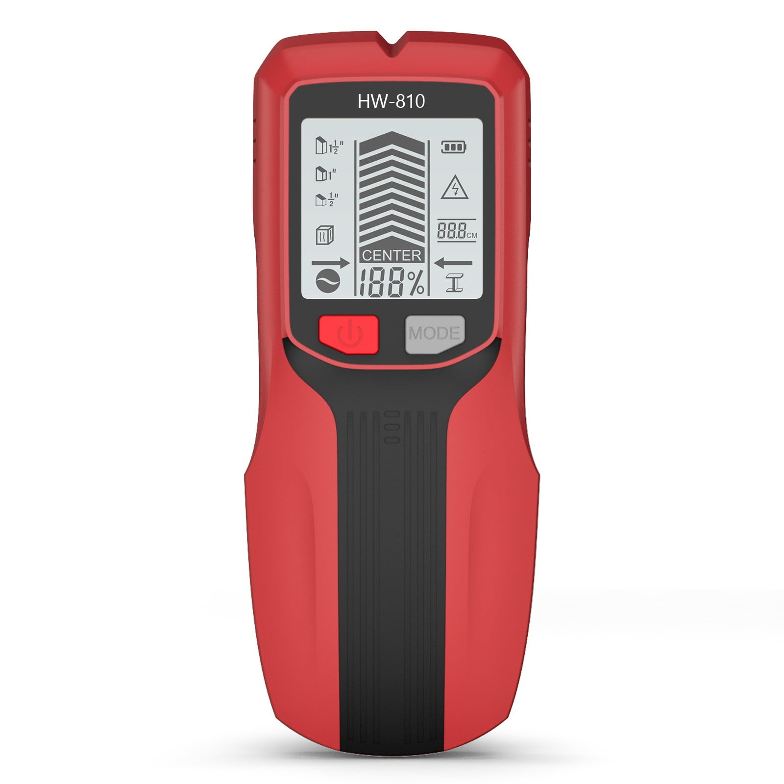 Professional 6-in-1 Stud Finder Wall Scanner - Digital Metal Stud Sensor for Wood,AC Wire, Joist Pipe Detection Multi-Function Wall for Indoor/Outdoor Projects