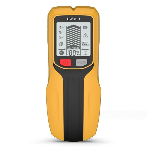 Professional 6-in-1 Stud Finder Wall Scanner - Digital Metal Stud Sensor for Wood,AC Wire, Joist Pipe Detection Multi-Function Wall for Indoor/Outdoor Projects