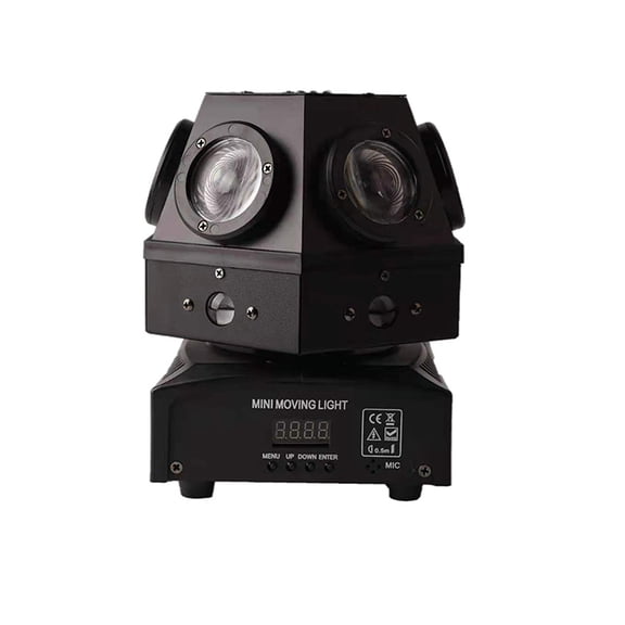 Professional 60W Moving Head Strobe Beam Light Projector Christmas LED Lighting DMX512 Music DJ Disco Lights For Home ,Easy to Carry