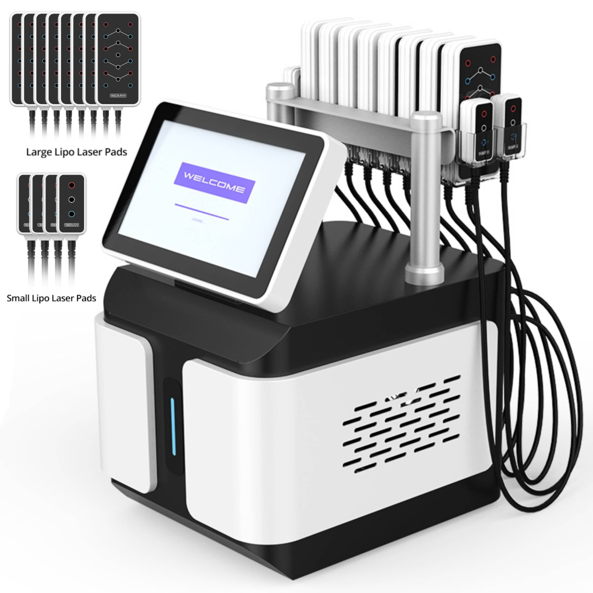 Professional 6D Lser's Lipo-lysis Bodyloss Sculpting Machine With 6 Wavelengths, 160mW 12 Pads for Body Contouring Cellulite Reduced