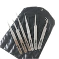 thumbnail image 1 of Professional 6Piece Stainless Steel Tweezers Set Suitable For Detailed Work In Labs And Repairs, 1 of 13