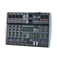 thumbnail image 1 of Professional 8 Channel Audio Mixer Built-in 99DSP 7-Segment Balanced Effect Bluetooth Live Recording XLR Mixer US Plug, 1 of 5