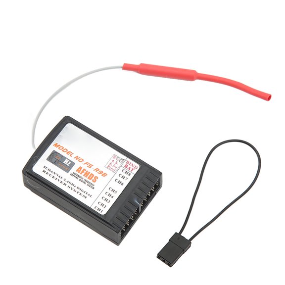 Professional 8 Channel RC Receiver 2.4Ghz First Generation Auto Frequency Hopping Radio Control Transmitter System for FSTH9X FST6 FSGT2B Model Glider Aircraft / 2.0x1.4x0.6 in
