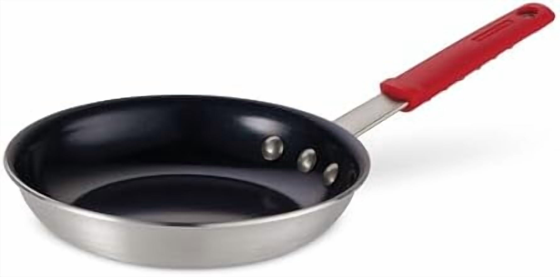 Professional 8-Inch Ceramic Non Stick Small Frying Pan, Heavy-Gauge Aluminum Skillet with Ceramic Nonstick Coating, Dishwasher and Oven Safe, Black