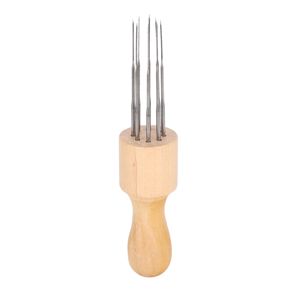 Professional 8 Needles Wool Felting Tool Portable Wooden Handle DIY