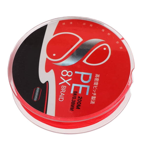 Professional 8 Strands Braided Fishing Line 200m / 218 Yards PE Fly Fishing Wire 0.38mm Floating Line