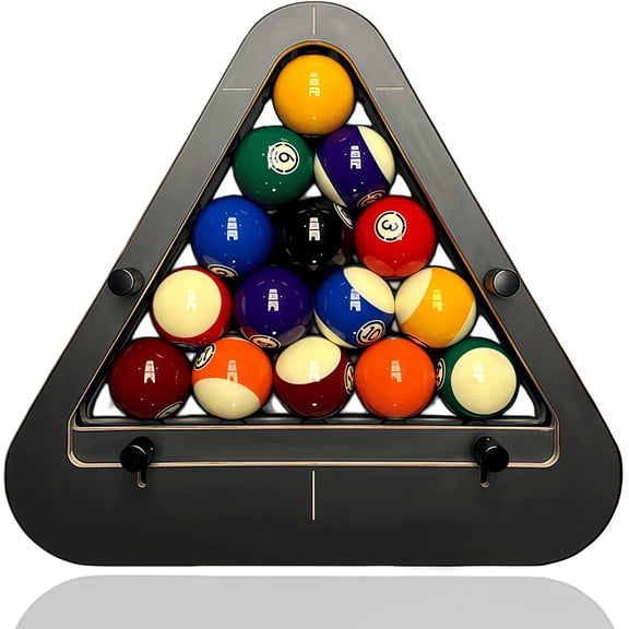 Professional 9-Ball Billiard Rack System – Precision Engineered Diamond Pool Rack Eliminates Gaps – Tournament Grade Pool Table Accessories for Pool Hall & Game Room