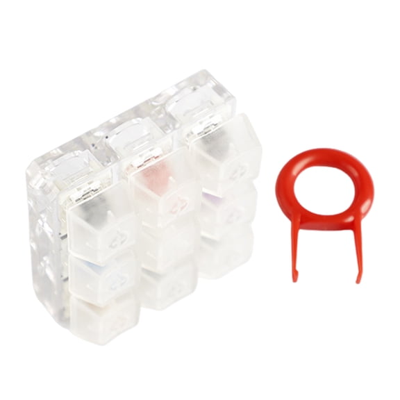 Professional 9 Switches Keypad Tester Kit Clear Keycap Sampler Mechanical Keypad Translucent Keycap Testing Tool
