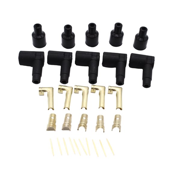 Professional 90 Degree Ignition Coil High Temp with Brass Terminals, for Automotive Upgrades and Engine