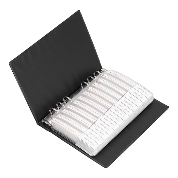 Professional 92 Kinds Ceramic Capacitors Assortment Book, 0805 SMD Capacitor Sample Kit with 2300 Pieces, Portable Electronic Component Combo Pack (7.9 x 5.5 in / 20 x 14 cm)