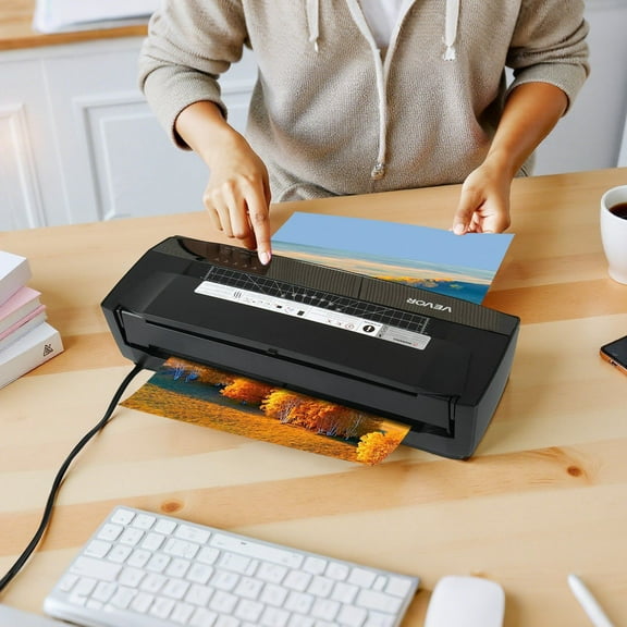 Professional A3 Laminator, Hot & Cold Lamination, 3-10 Mil Thickness, Compact Design for Home, Office, or School Projects