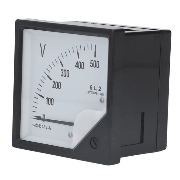 Professional AC 0-500V Analog Voltmeter Needle Voltage Gauge Panel | High Accuracy Pointer Volt Meter Tester for Industrial Equipment and Generator Systems (9.0 x 8.0 x 8.0 inches)