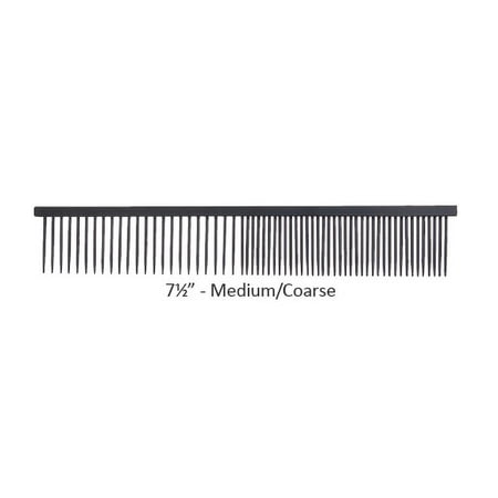 Professional ANTI STATIC Dog Grooming Combs Xylan Coated Wear Resistant Tools (7.5" Medium/Coarse)