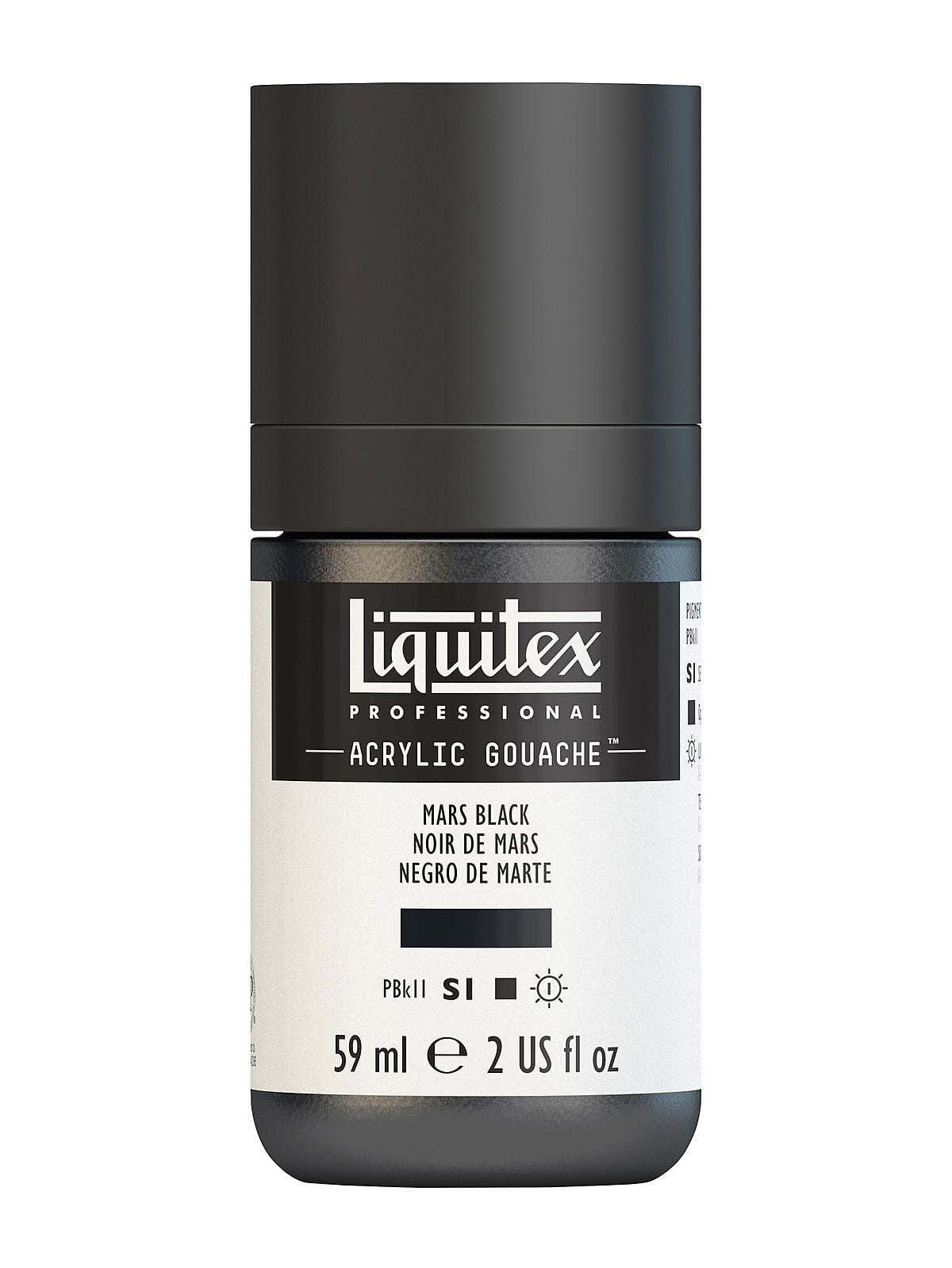Professional Acrylic Gouache mars black, 2 oz. (pack of 3)