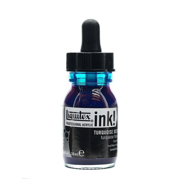 Professional Acrylic Inks turquoise deep, 561, 30 ml (pack of 3)