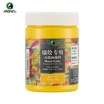 Professional Acrylic Paint 500ml (16.9Fl Oz Bottles)-Yellow Mid,Non Toxic Acrylic Paint No Fading Rich Pigment for Adults Artists Canvas Crafts Wood Painting,Large Surface Coverage