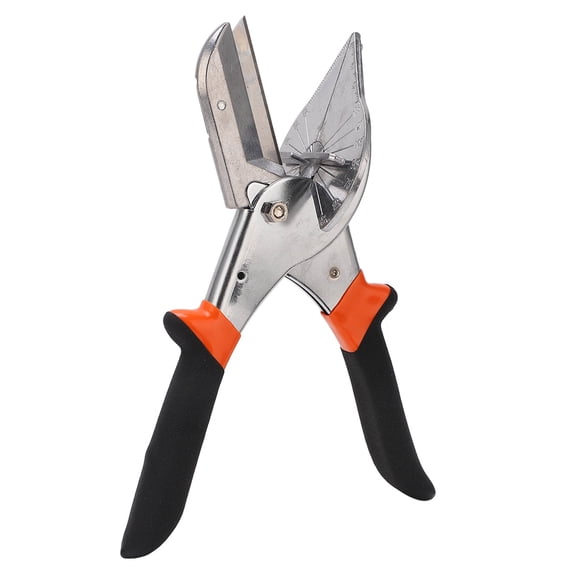 Professional Adjustable Angle Miter Shear Cutter for Flexible Wood Molding and Vinyl Hose, Manual Bevel Scissors Cut Tool (0-135 Degree Adjustable, 9 Inches / 23.0 cm)