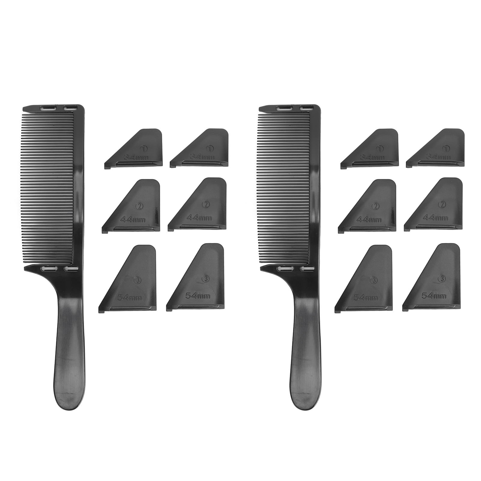 Professional Adjustable Curved Barber Comb - 2 Pack Hair Cutting and ...