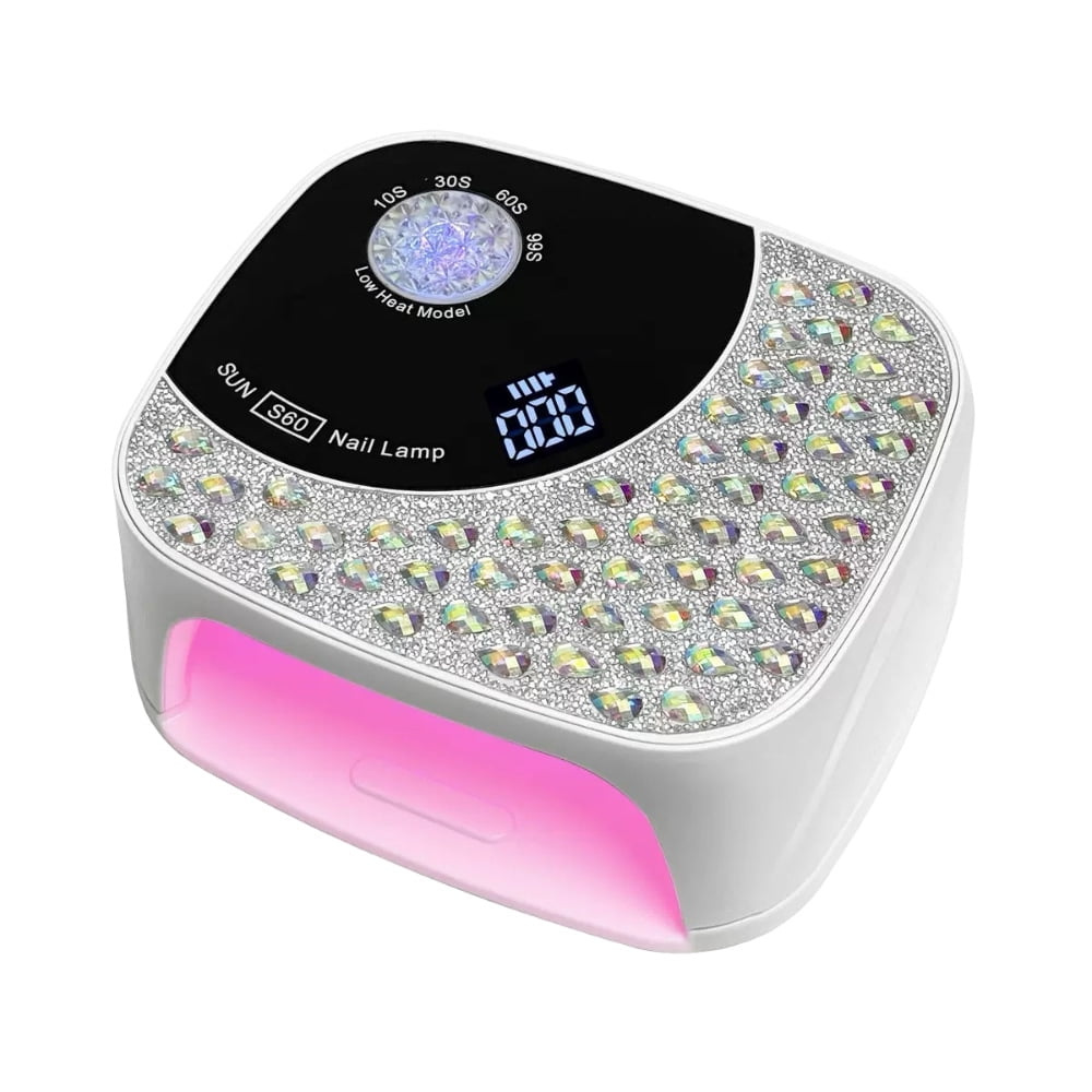 Professional Adjustable Nail Lamp - High Power LED UV Nail Dryer for Gel Polish, 6-Level Dimmer with Sensor, Fast Curing Manicure Machine for Beginners & Home Use