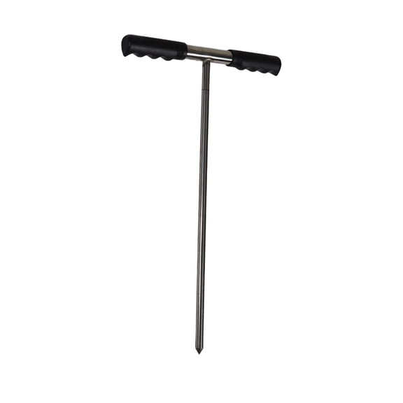 Professional Adjustable Stainless Steel Soil Sampler Probe Tool with Durable T-Handle and Sharp Tip, Multi-Length Ground Tester Rod 32-48 inches / 81-122 cm for Farm Garden Yard