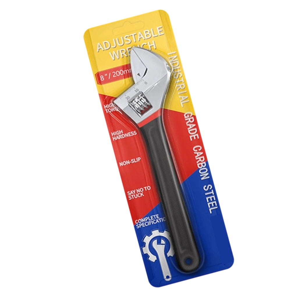 Professional Adjustable Wrench Featuring Scale for and Comfortable Handling in Various Work Setting