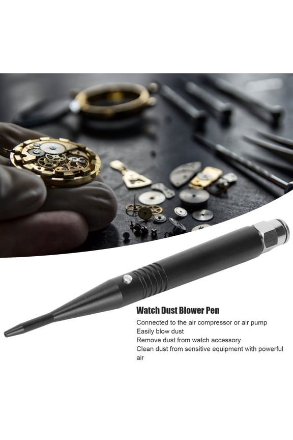 Professional Air Blower Pen For Watch Cleaning, Stainless Steel  Switch Control, 88 Characters