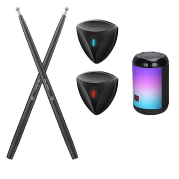 Professional Air Electric Drum Set - Portable, Expandable with Bluetooth Speaker, and Rechargeable Lithium Battery