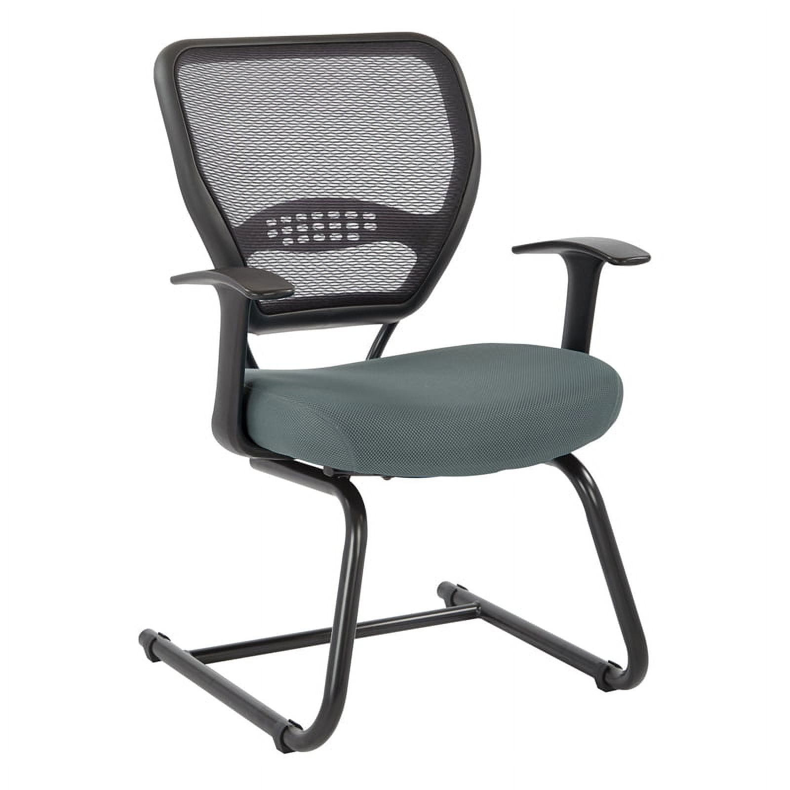 Professional Air Grid Back Visitor's Chair with Gray Mesh Back and