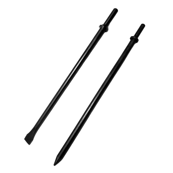 Professional Air Hammer Chisels Set 14Inch Flat Point Tip Steel Construction Demolitions Tool Pneumatic Cold Chisels