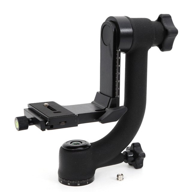 Professional Alloy 360° Adjustable Gimbal Tripod Head Heavy Duty Panoramic Gimbal Pan Tripod