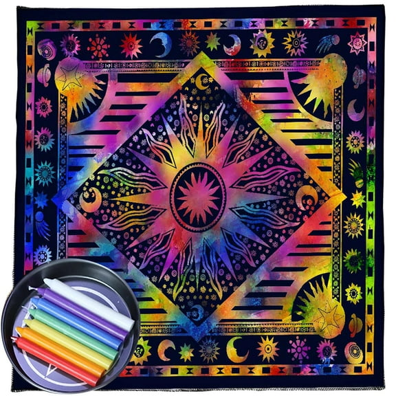 Professional Altars Cloth Table Cloth Witchcrafts Square Tablecloth Enhances Card Reading Experience