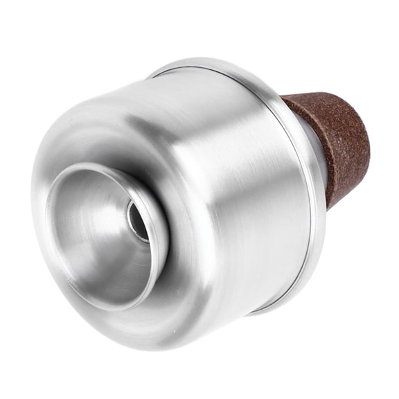 Professional Aluminum Alloy Trumpet Practice Mute Silencer Premium Trumpet Mute Accessories for Beginner and Intermediate Players, Silver, 5.5 inches / 14.0 cm