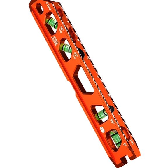 Professional Aluminum Bubble Levels With Track Double Measurement Scale Adjustable Thumb Screw Design