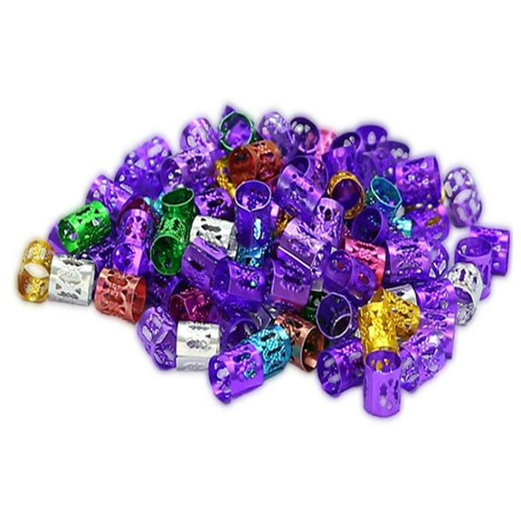 Professional Aluminum Hair Rings 100pcs Music Festival Styling Essential