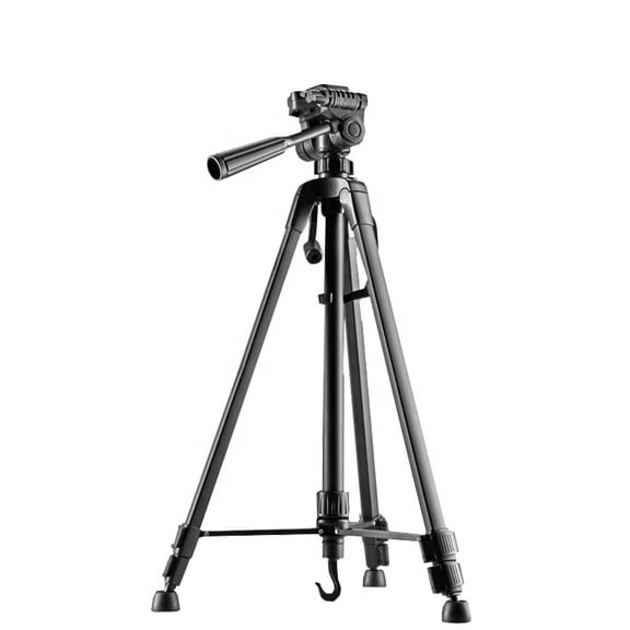 Professional Aluminum Tripod Camera Mount, 3-Section Stand with Quick Release Plate for Cameras