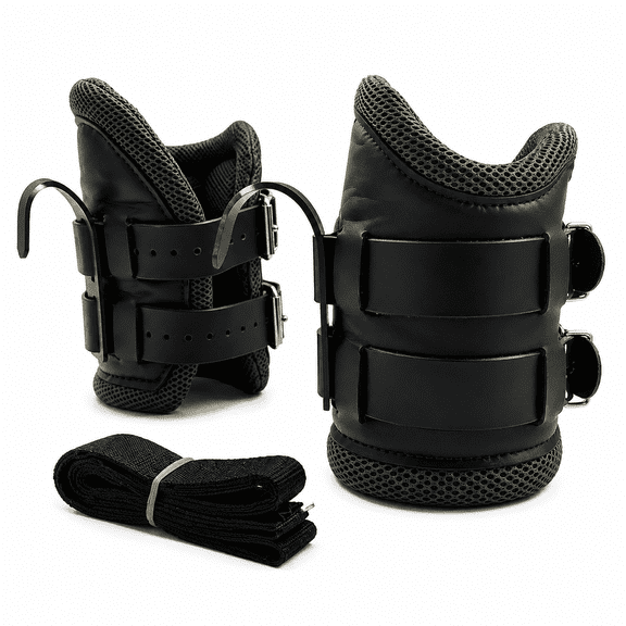 Professional Anti-Gravity Inversion Boots for Core Strengthening | Heavy-Duty Ankle Hooks for Gravity Stretching & Strength Training | Ergonomic Padded Inversion Gear for Home Gym