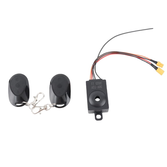 Professional Anti Theft Vibration Alarm with 2 Remote Controllers, High Volume Waterproof One Button Starter Vehicle Finder Lock for Electric Scooters and Bikes (8.5 inches / 21.6 cm)