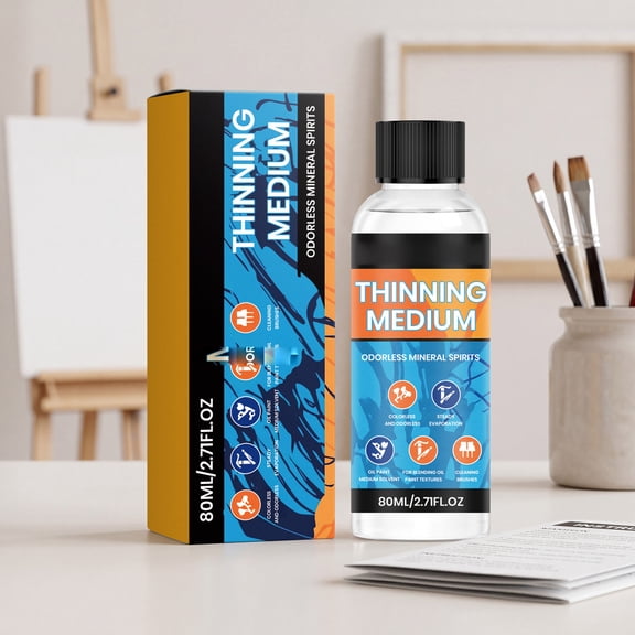 Professional Art Supplies, Oil Painting Supplies For, Acrylic Paint Additive Art Medium, 80Ml Paint Medium Art Supply, Multi-Functional Artist Tool That Doubles As Gentle Acrylic