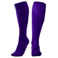 thumbnail image 1 of Professional Athletic Socks, 1 Pair, Large, Purple, 1 of 5